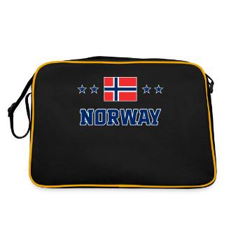 Norvège - Sac Retro - noir/or - Dos