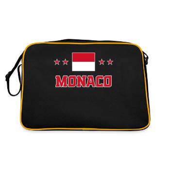 Monaco - Retro Bag - black/gold - Back