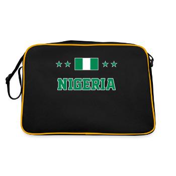 Nigéria - Sac Retro - noir/or - Dos