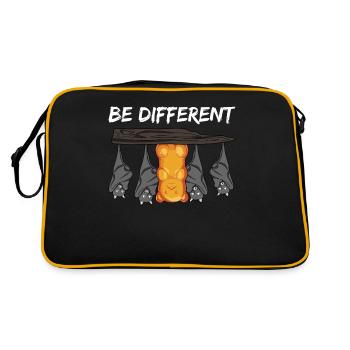 Gummy bears and bats - Retro Bag - black/gold - Back
