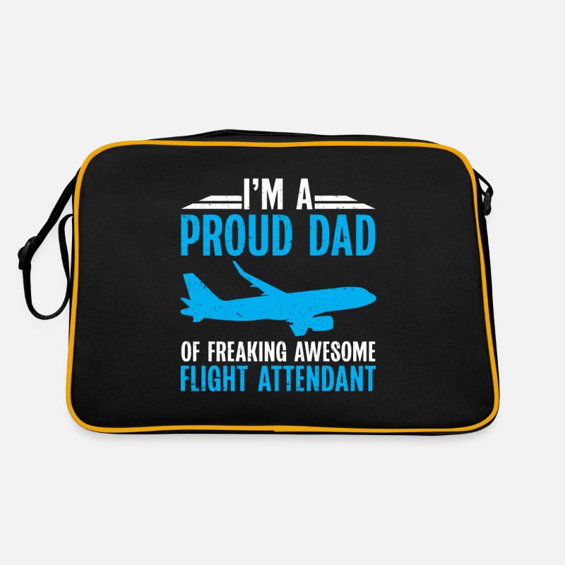 Flugbegleiter Papa Stewardess Flugbegleiter Retro Tasche