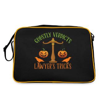 Gespenstische Urteile Anwalts-Tricks Anwalt Hallow - Retro Tasche - Schwarz/Gold - Hinten