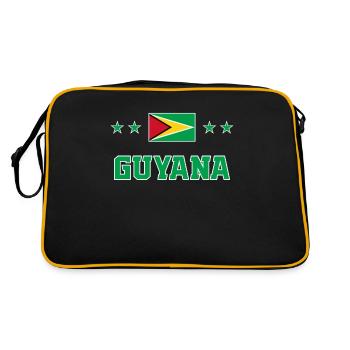 Guyana - Sac Retro - noir/or - Dos