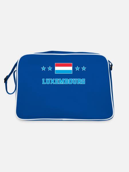 Luxembourg - Retro Bag - blue/white - Back