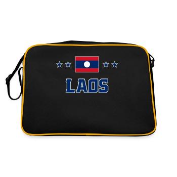 Laos - Sac Retro - noir/or - Dos
