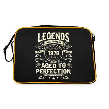Chemise d’anniversaire vintage légendaire de 1978 - Sac Retro - noir/or - Dos
