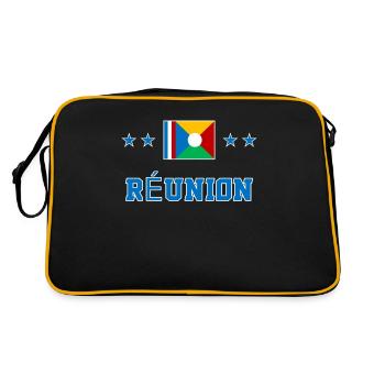Réunion - Sac Retro - noir/or - Dos
