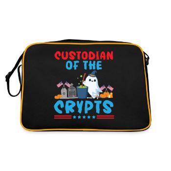 Caretaker of the Crypt School Caretaker Hallowe - Retro Bag - black/gold - Back