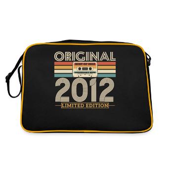 Vintage 2012 Born Legend - Retro Tasche - Schwarz/Gold - Hinten