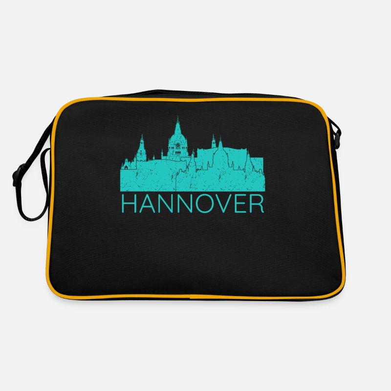 Souvenir de la ville de Hanovre avec des bâtiments Sac Retro