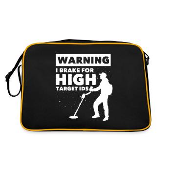Dirt Fisher Treasure Hunters - Retro Tasche - Schwarz/Gold - Hinten