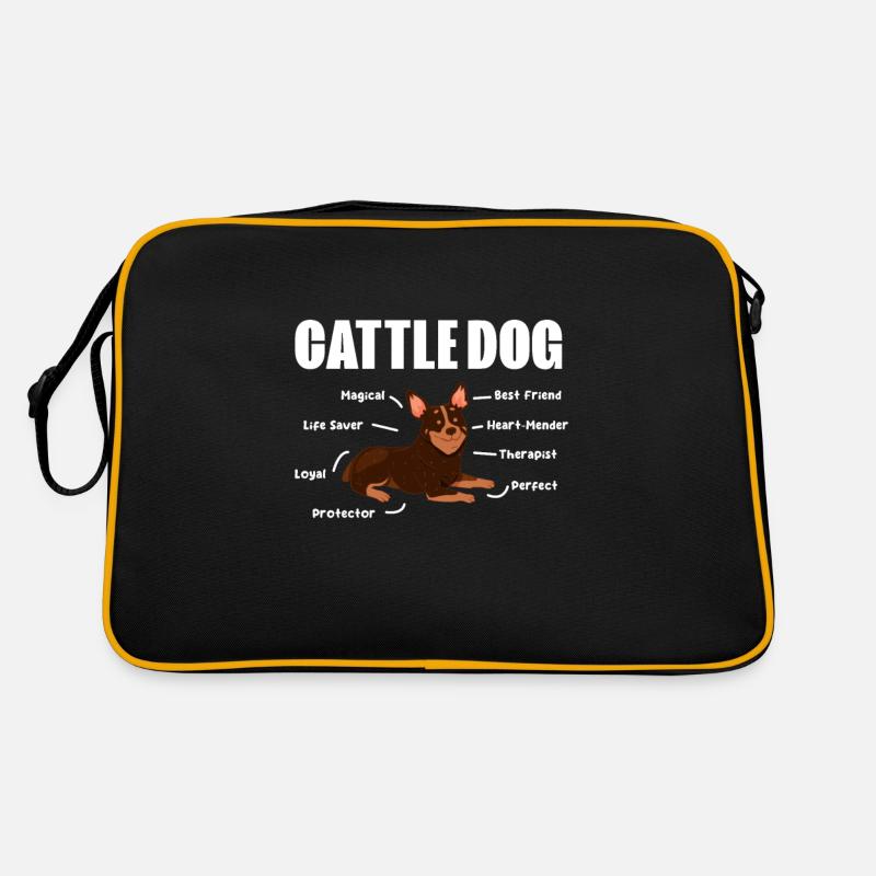 Australian Cattle Dog Hund Hunde Geschenk Retro Tasche