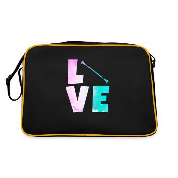 Baton Twirling Gymnastique Gymnastique Cadeau - Sac Retro - noir/or - Dos