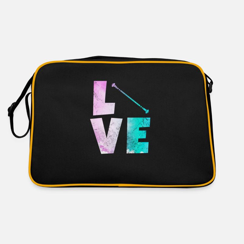 Baton Twirling - Retro Bag - black/gold