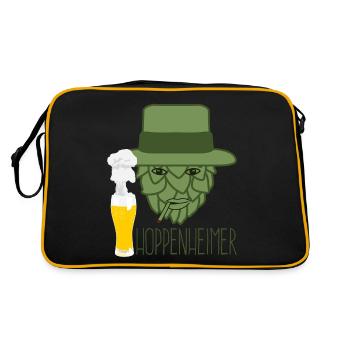 Hops Beer Hobby Brewers Beer Brewers - Retro Bag - black/gold - Back