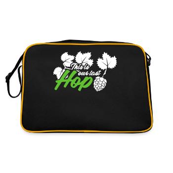 Hops Beer Joke Hobby Brewer Beer Brewer - Retro Bag - black/gold - Back