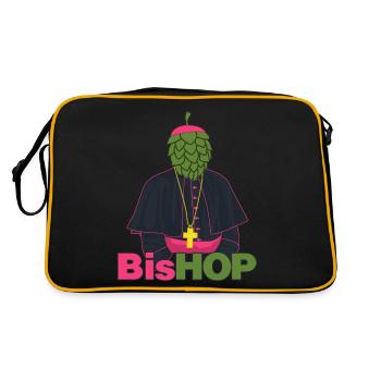 Hops Bishop Beer Brewery - Retro Bag - black/gold - Back