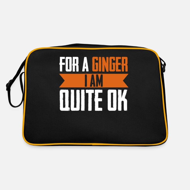 Rote Haare Witz Rothaarig Rotschopf Retro Tasche