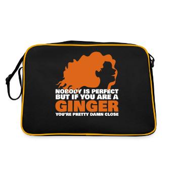 Redhead Saying Redhead Red Hair - Retro Bag - black/gold - Back