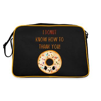 Je ne sais pas comment vous remercier! Doux beignet - Sac Retro - noir/or - Dos