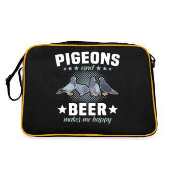 Bière de pigeon - Sac Retro - noir/or - Dos