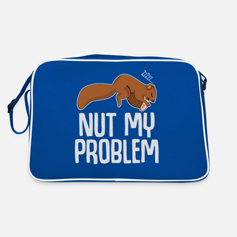 Schlafendes Eichhörnchen schläft Retro Tasche