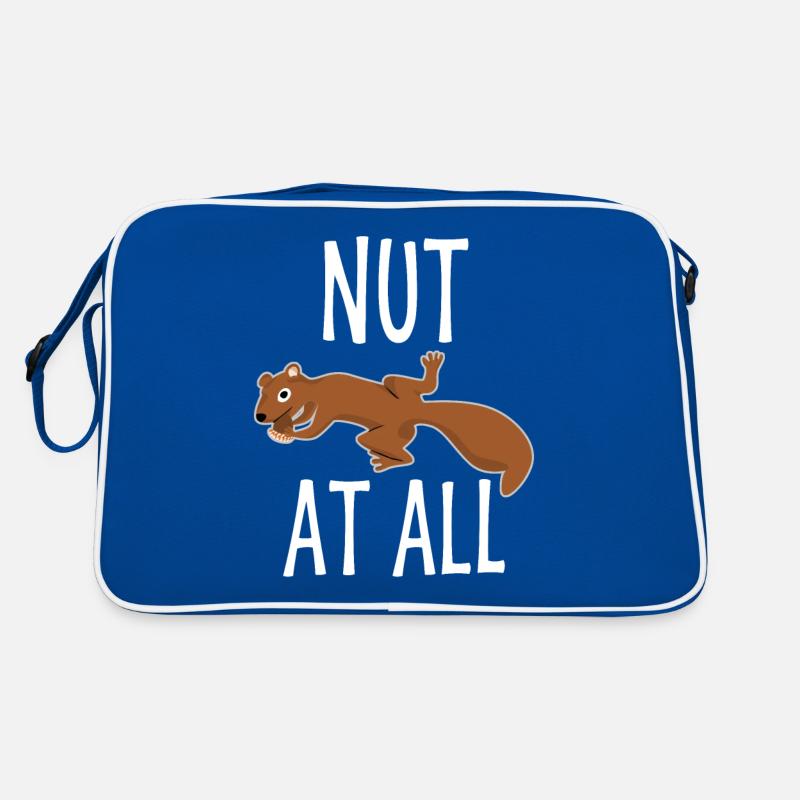 Eichhörnchen mit Nuss Retro Tasche