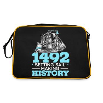 1492 : Mettez les voiles et entrez dans l’histoire Kolumb - Sac Retro - noir/or - Dos