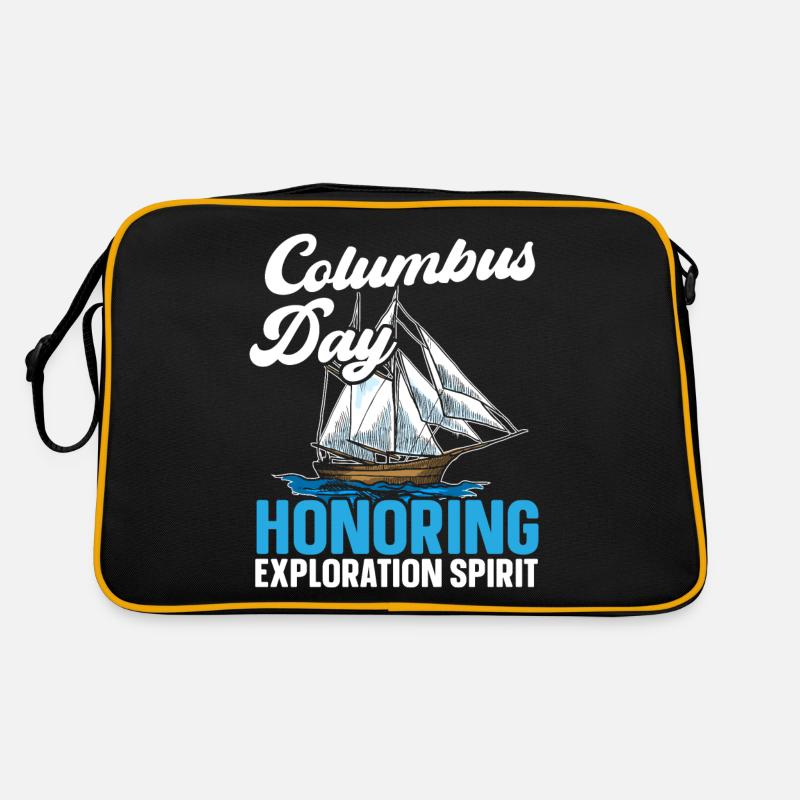 Kolumbus-Tag: Ehrung des Entdeckergeistes Retro Tasche