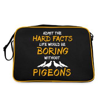 Pigeons Colombophiles - Sac Retro - noir/or - Dos