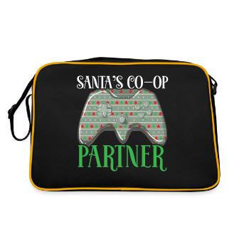 Santa Claus Co-op Partner Controller Gaming Wei - Retro Bag - black/gold - Back