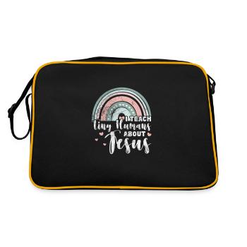 Bibel - Retro Tasche - Schwarz/Gold - Hinten