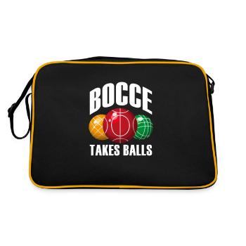 Bocce Bocce Ball Bouler Boulen Cadeau - Sac Retro - noir/or - Dos