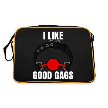 BDSM Joke - Retro Bag - black/gold - Back