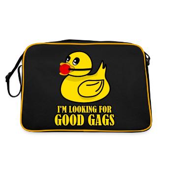 BDSM Duck - Retro Bag - black/gold - Back