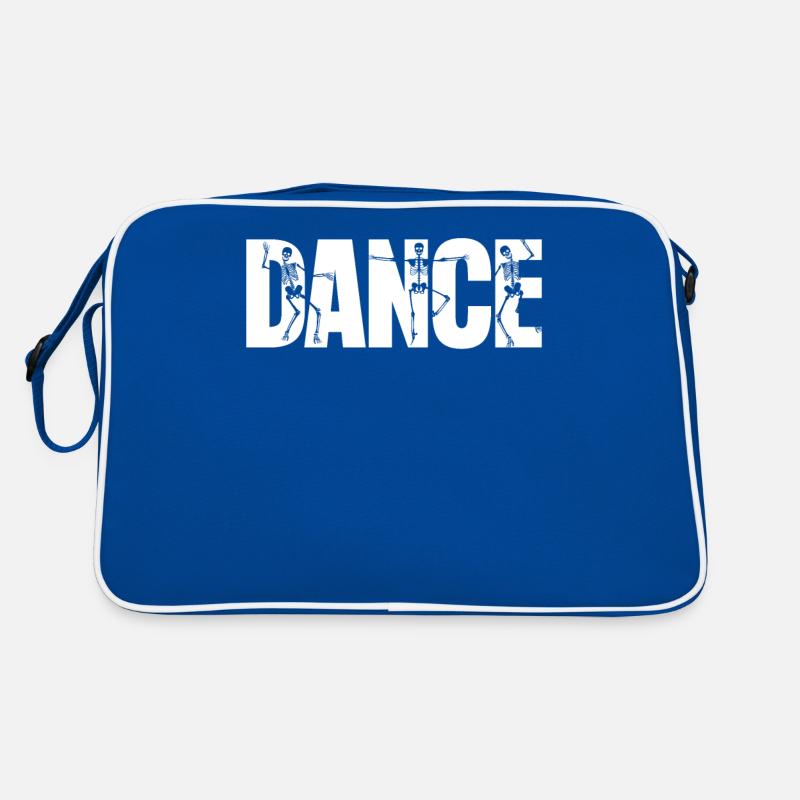 Dancing Halloween skeletons Retro Bag