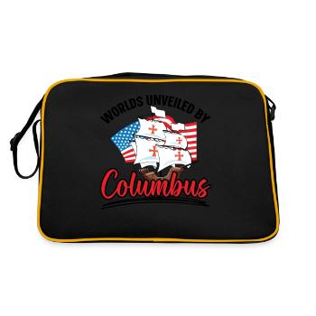 Mondes découverts par les peuples autochtones de Christophe Colomb - Sac Retro - noir/or - Dos