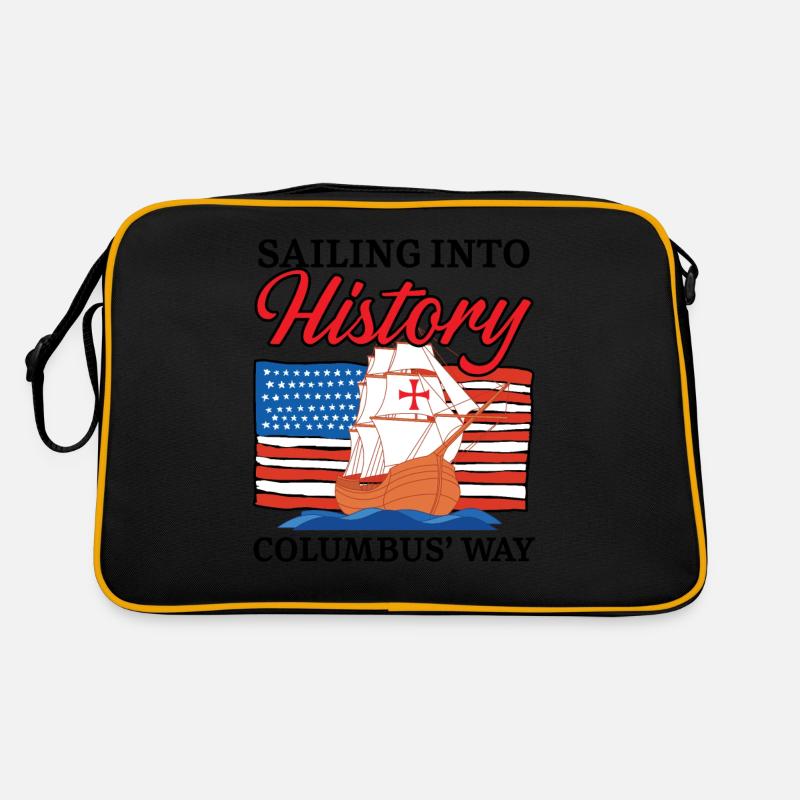 Sailing into History Columbus' Way Columbus Ta Retro Bag