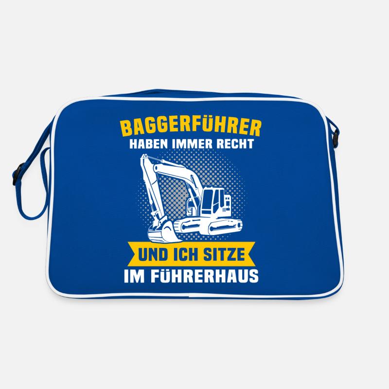 Baggerfahrer Retro Tasche