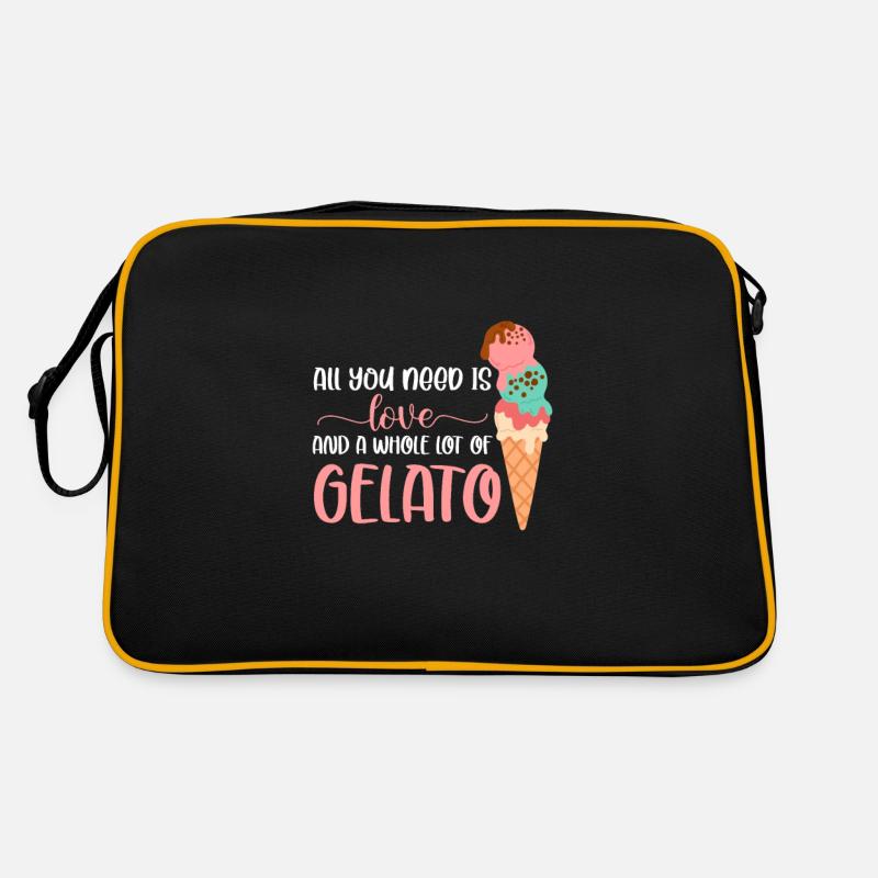 Eiscreme Eis Eiskrem Ice Cream Sommer Geschenk Retro Tasche