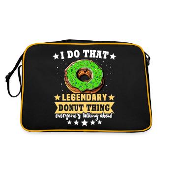 Donut Love Doughnut Donut Lover - Sac Retro - noir/or - Dos