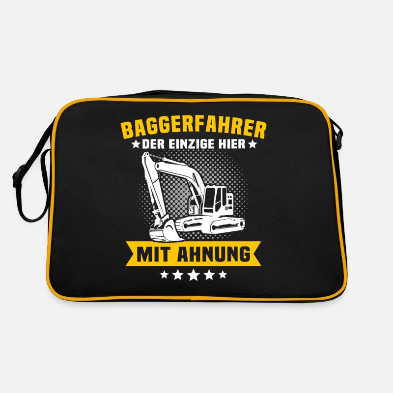 Baggerfahrer Retro Tasche