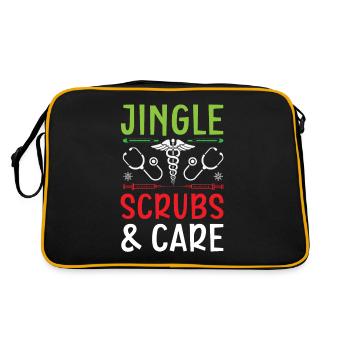Jingle Scrubs & Care Nurse Noël - Sac Retro - noir/or - Dos