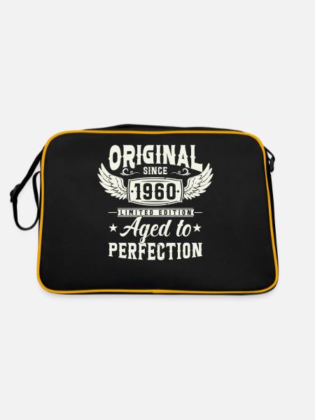 Legendary 1960s birthday joy - Retro Bag - black/gold - Back