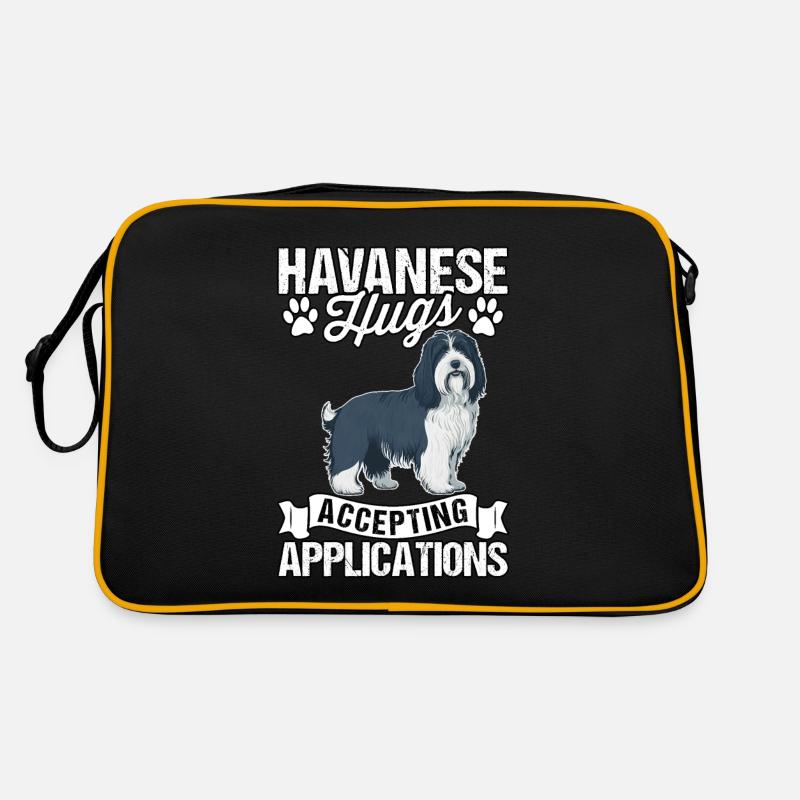 Havanese Hugs Accepting Applications Retro Bag