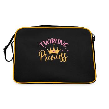 Baton Twirling Gymnastique Gymnastique Cadeau - Sac Retro - noir/or - Dos