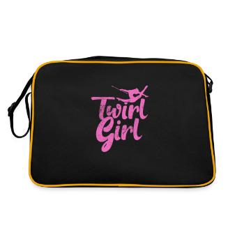 Baton Twirling - Sac Retro - noir/or - Dos