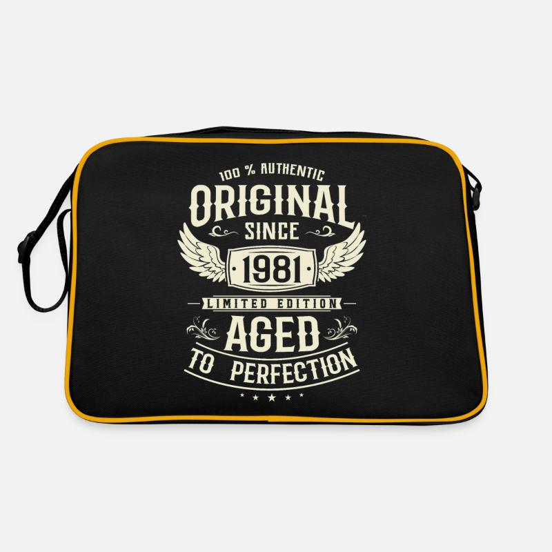 Vintage 1981 Geburtstagsüberraschung Retro Tasche