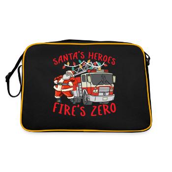 Santa's Heroes Fire Brigade Zero Firefighting Weih - Retro Bag - black/gold - Back