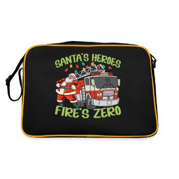 Santa's Heroes Fire Brigade Zero Firefighting Weih - Retro Bag - black/gold - Back